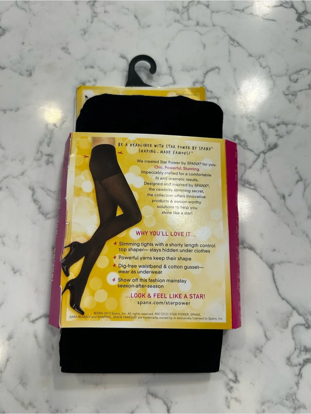 NWT Spanx Star Power Black Shorty Shaping Tights Size C